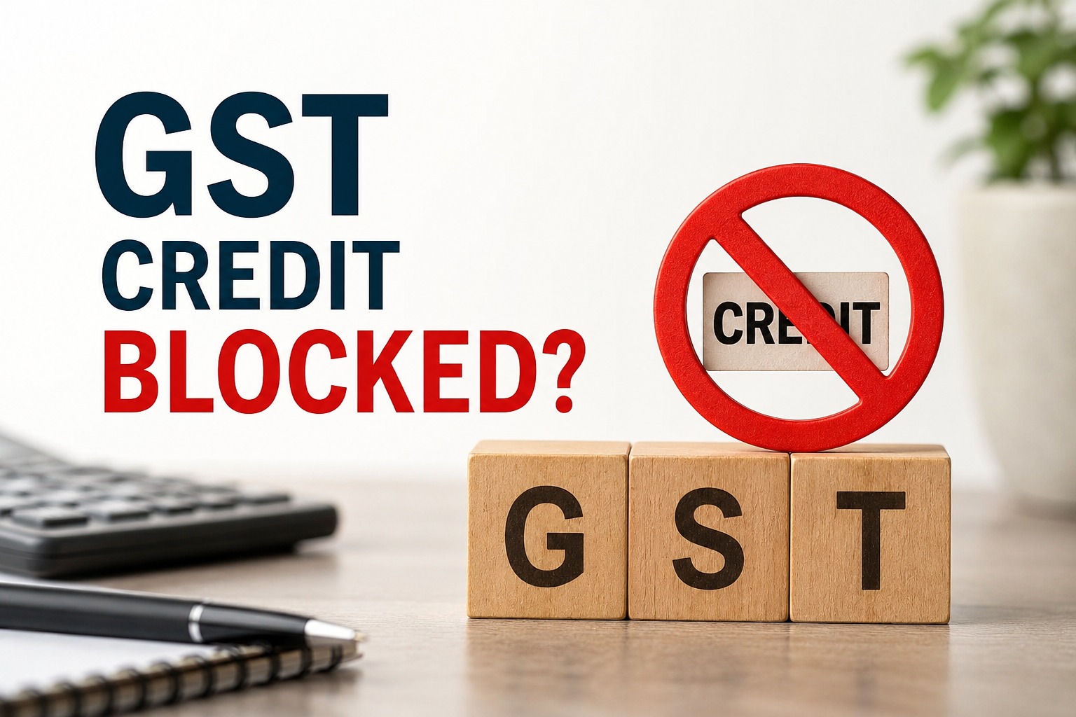GST credit blocked due to compliance issues, GST return mismatches, or supplier filing errors