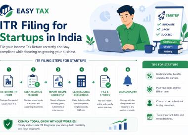 Itr Filing for Startups in India