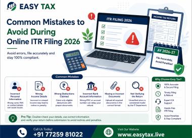 Common Mistakes to Avoid During Online ITR Filing 