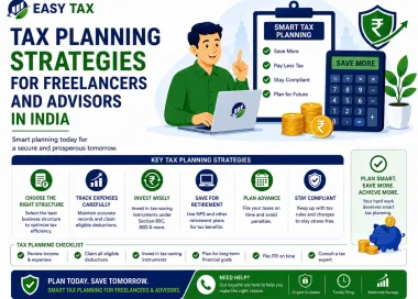 Tax planning strategies for freelancers and advisors 