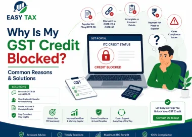Why Is My GST Credit Blocked? Common reasons and solutions for blocked Input Tax Credit (ITC) under GST