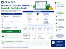 Income Tax Calculator 2026 India – Calculate Tax Online Easily