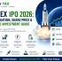 SpaceX IPO 2026 guide showing expected IPO date, valuation, share price estimates, investment opportunities, rocket launch, stock market growth chart, and investor information for potential SpaceX stock listing.