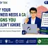 Why Your Business Needs a CA: 7 Signs You Shouldn't Ignore infographic showing how a Chartered Accountant helps with taxation, compliance, audits, risk management, profitability, and business growth.
