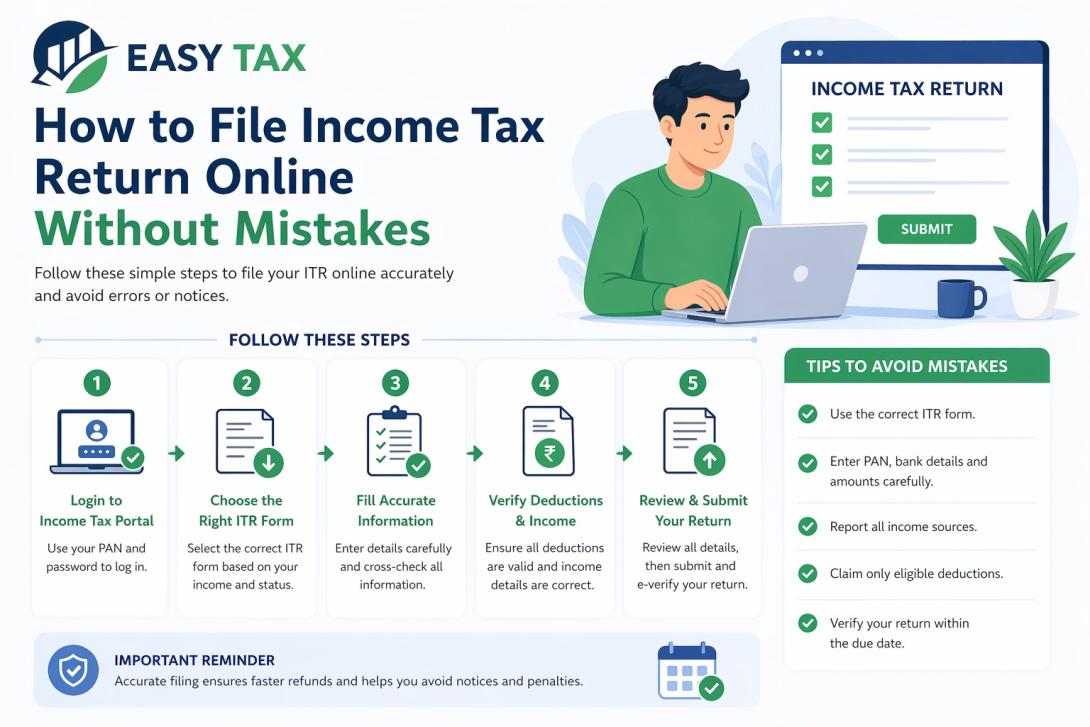 How to File Income Tax Return Online Without Mistakes