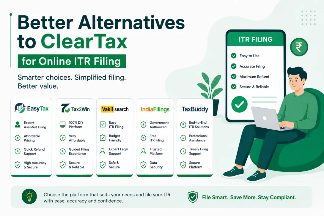 Better Alternatives to ClearTax for Online ITR Filing