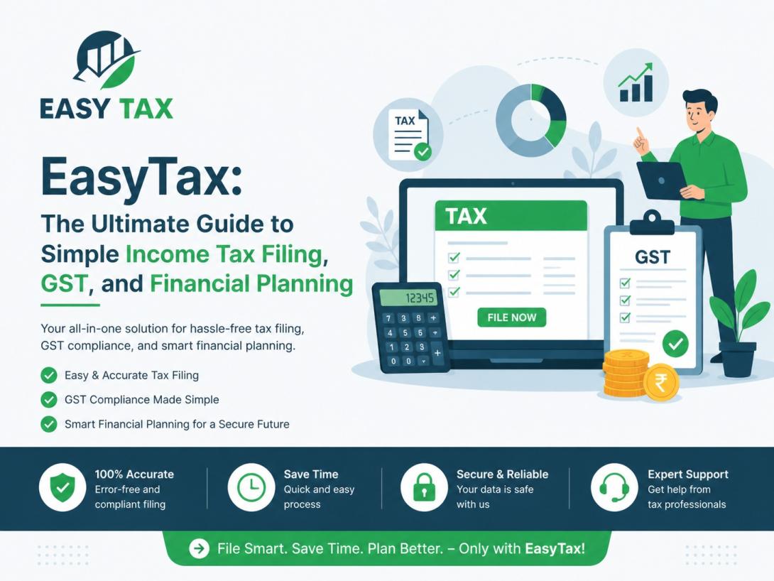 EasyTax: The Ultimate Guide to Simple Income Tax Filing, GST, and Financial Planning