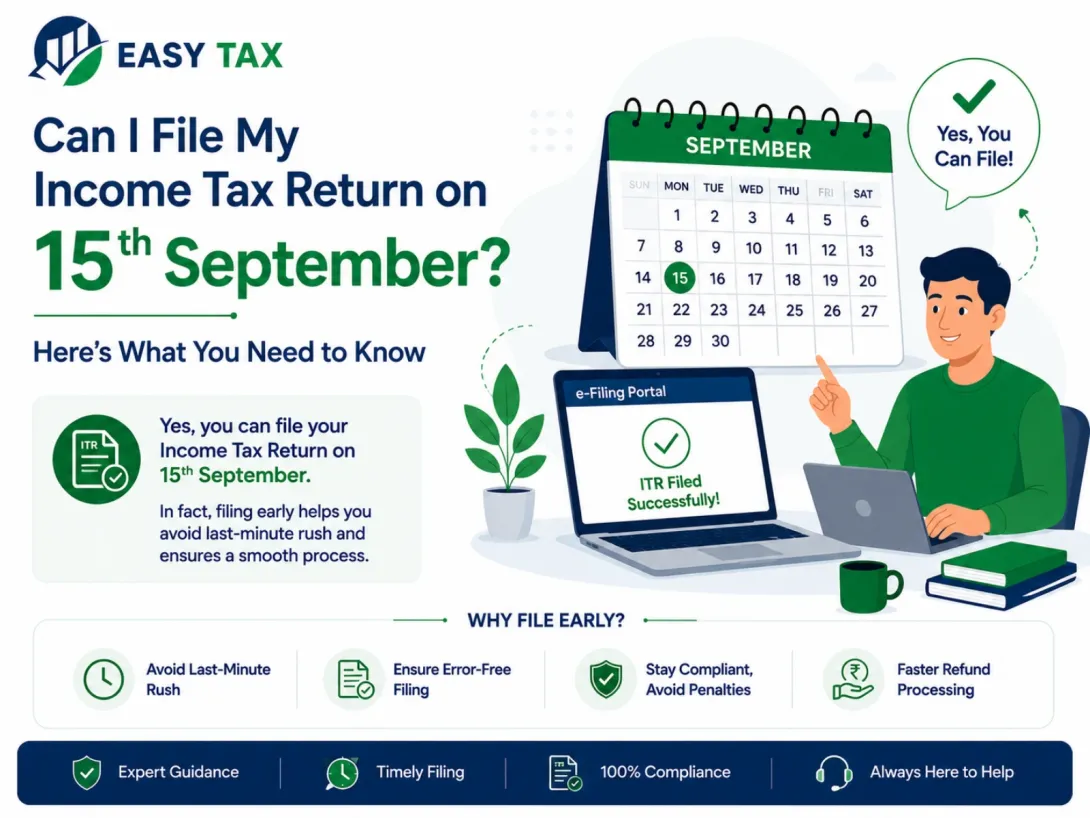 Can I File My Income Tax Return on 15th September? Important ITR filing deadline information and compliance guide